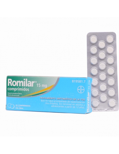 Romilar 15 mg 20 comprimidos
