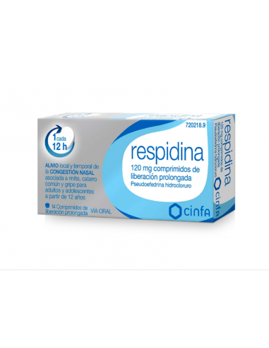Respidina 120 Mg 14 Comprimidos...