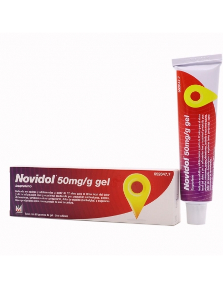 Novidol 50 Mg/G Gel Topico 1 Tubo 60 G
