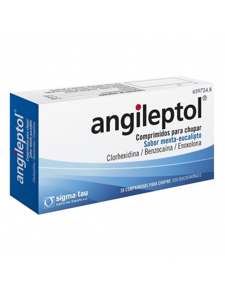 Angileptol Menta Eucalipto 30 Comprimidos