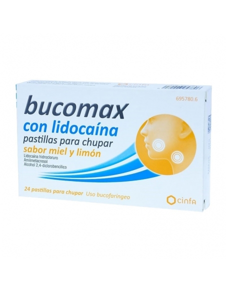 Bucomax Lidocaina Miel Limon 24 Pastilla