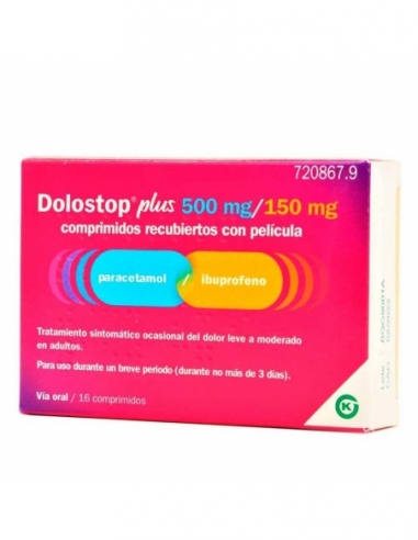 Dolostop  Plus 500 Mg/150Mg Comprimidos