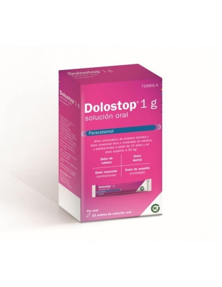 Dolostop 1 G 10 Sobres Solución Oral 10 Ml