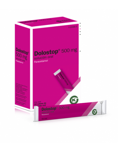 Dolostop 500 Mg 10 Sobres Solución Oral 10 Ml