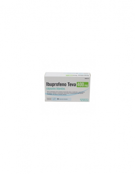 Ibuprofeno Teva 400 mg 20 Cápsulas | Farmacia al Mejor Precio
