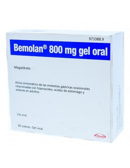 Bemolan 800 Mg Gel 30 Sobres