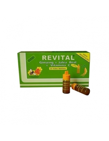 Revital Ginseng + Jalea Real + Vitámina C Ampollas 20uds      