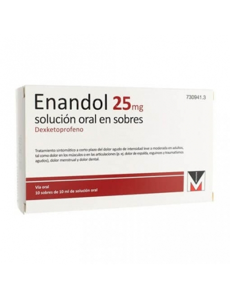 Enandol 25 Mg Solución Oral 10 Sobres | Mejores Precios