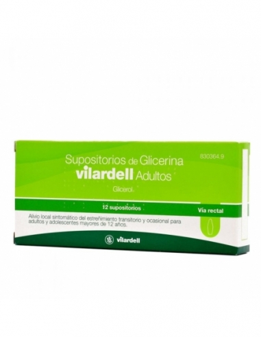 Vilardell Adultos 12 Supositorio Glicerina