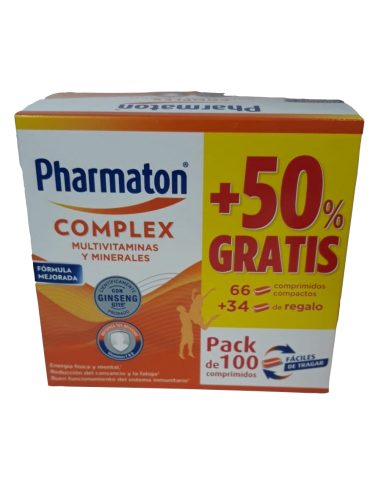 Pharmaton Complex Promo 66+34 Comprimidos