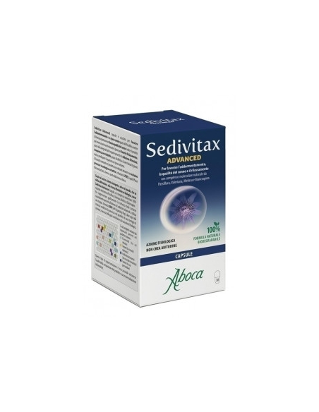 Sedivitax advanced 30 capsulas: Su fórmula compuesta de pasiflora, valeriana, melisa y espino blanco ayuda a la fácil conciliaci