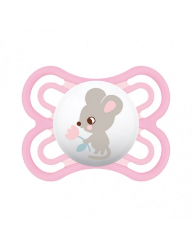 Chupete silicona mam perfect 0+m rosa