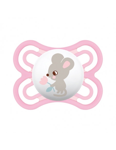 Chupete silicona mam perfect 0+m rosa