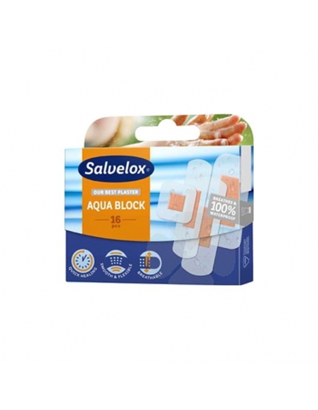 Salvelox Tiritas 3 Tamaños Resistentes al Agua 16uds