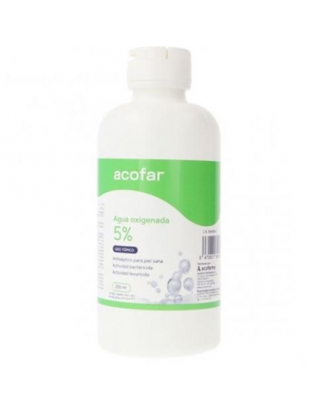 Agua oxigenada acofar 5% 250 ml