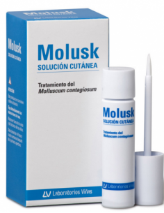 Molusk solución cutánea 3 gr