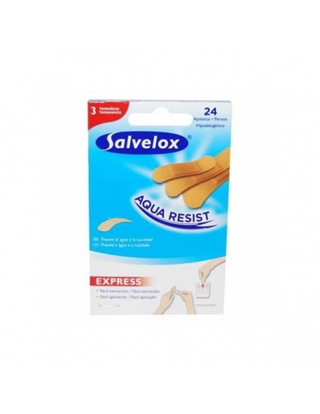 Salvelox Tiritas 3 Tamaños Resistentes al Agua 24uds