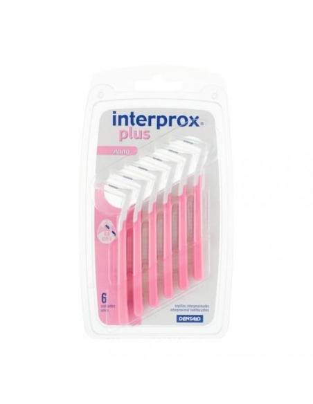 Cepillo interprox plus nano 0.6 rosa 6unidades