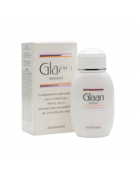 Glaan 60 grageas piel cabello uñas