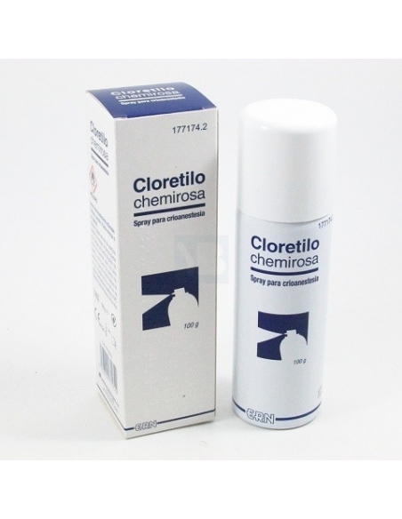 Cloretilo chemirosa spray 100 g. Formula en spray para aliviar las lesiones musculares