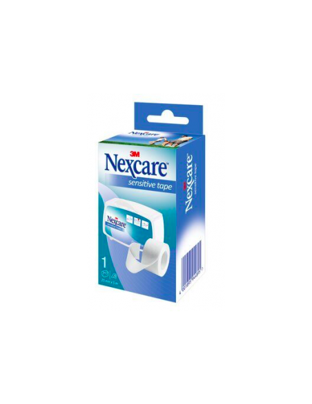 Esparadrapo nexcare papel blanco 5 x 2.5 porta: Suave e hipoalergénico, transpirable.