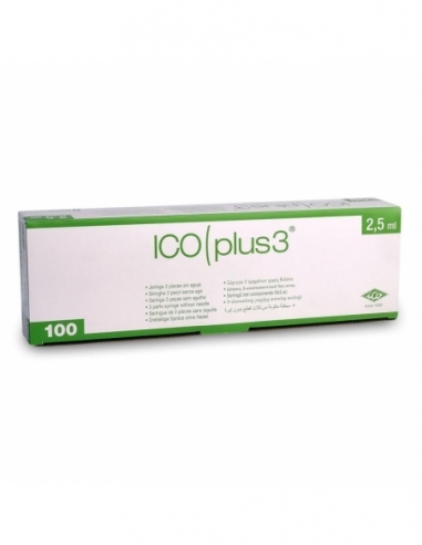 Jeringuilla ico plus este 20ml 0.8x40mm 21g verde: aguja indolora y estéril.