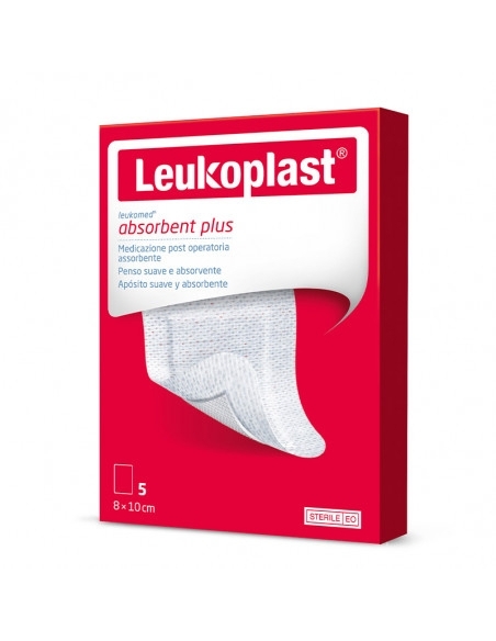 Leukoplast plus apósito estéril 8x10 cm 5unidades