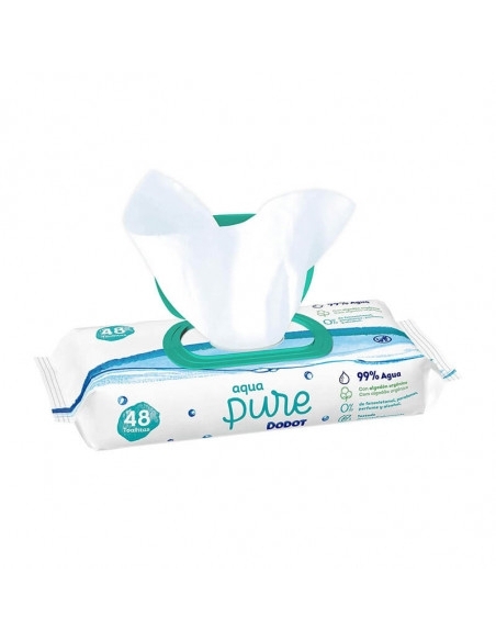 Toallitas dodot aqua pure 48 unidades tapita