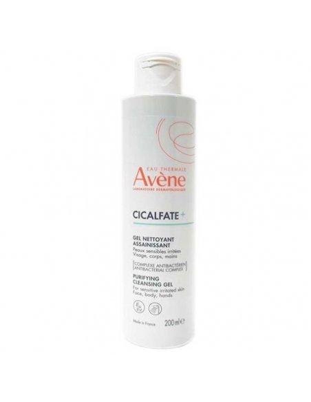 Avene cicalfate gel lavante 200ml: Gel limpiador que limpia y purifica las zonas irritadas, sin resecarlas