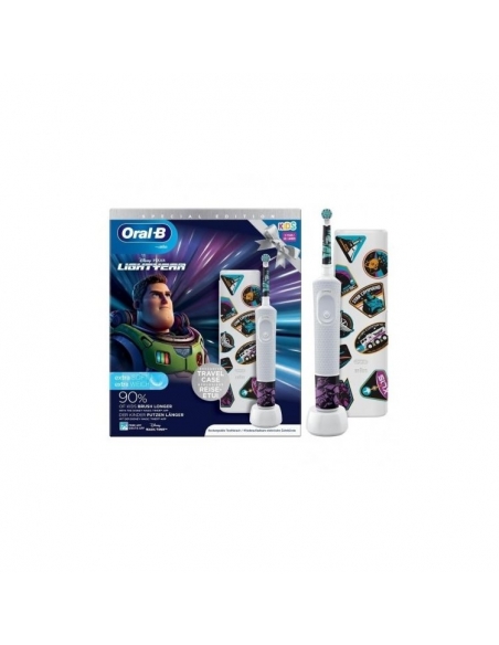 Cepillo dental eléctrico infantil oral-b Kids Buzz Lightyear cepillo eléctrico infantil indicado a niños mayores de 3 años.