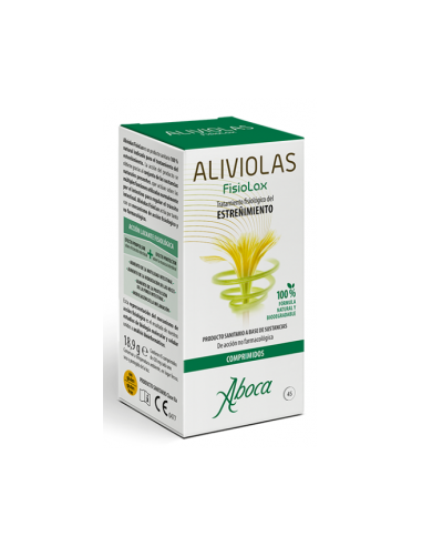Aliviolas fisiolax 45 comprimidos: Recomendado para el tránsito intestinal regulándolo.