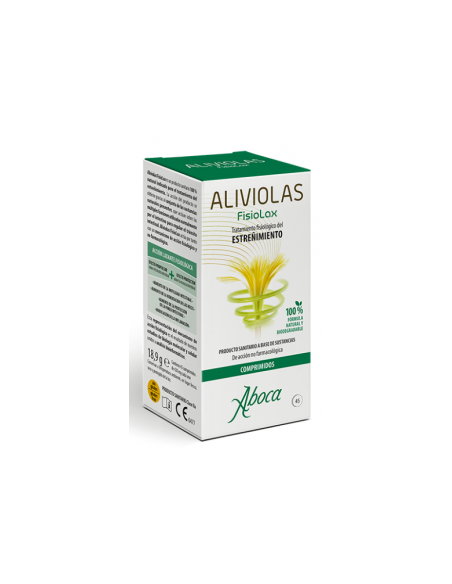 Aliviolas fisiolax 45 comprimidos: Recomendado para el tránsito intestinal regulándolo.
