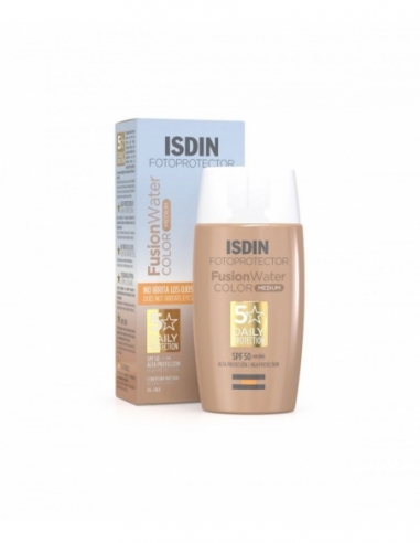 Fotoprotector isdin water color medium f50 50ml: Protección solar a base de agua