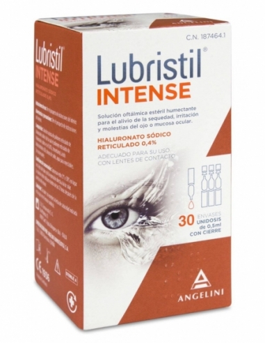 Lubristil intense 30 unidosis: Solución oftalmológica recomendada para restablecer la película lagrimal