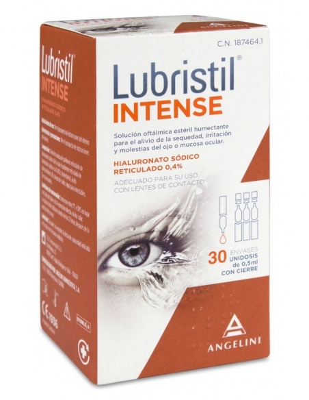 Lubristil intense 30 unidosis: Solución oftalmológica recomendada para restablecer la película lagrimal