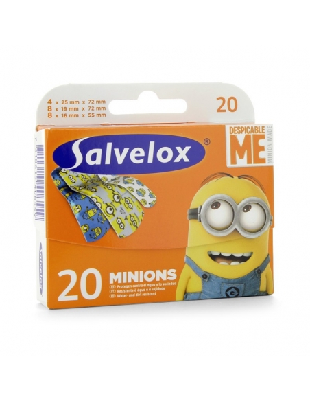 Salvelox aposito minions 20 uds: Apósitos con dibujos