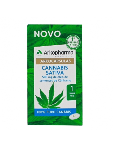 Arko arkocaps cannabis sativa 45 cap: Complemento alimenticio formulado con ingredientes 100% vegetal