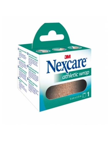 Venda nexcare cohesiva piel 2.5 m x 5 cm. Venda cohesiva que se adhiere sin necesidad de esparadrapo.
