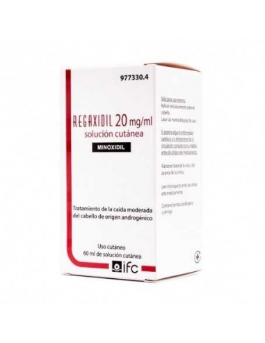 Regaxidil 20 mg/ml solu cuta 60 ml 1 frasco: Regaxidil es una solución para uso sobre la piel del cuero cabelludo