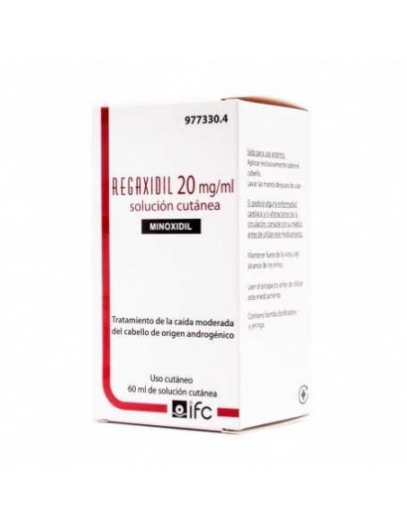 Regaxidil 20 mg/ml solu cuta 60 ml 1 frasco: Regaxidil es una solución para uso sobre la piel del cuero cabelludo