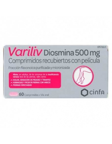 Diosmina Variliv  Cinfa 500 Mg 60 Comp