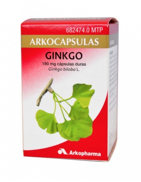 Arko ginkgo biloba 180 mg 100 cap: Medicamento tradicional a base de plantas