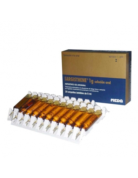 Sargisthene 1 g 20 ampollas solucion oral: Formula recomendada para el tratamiento del cansancio