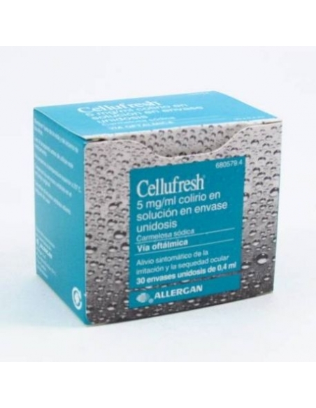 Cellufresh solución oftálmica 30 dosis: Es un sustituto de lágrimas