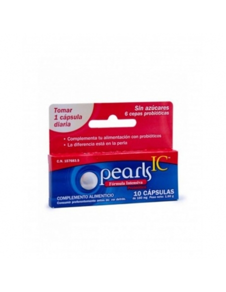 Pearls ic cuidado intensivo 10 cap: Formula con 6 cepas que ayuda al aparato digestivo en intestinal