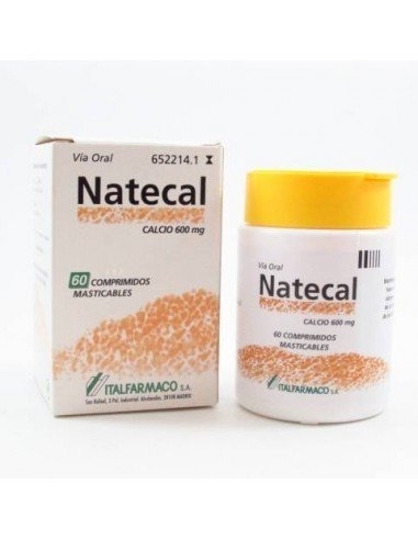 Natecal 60 comp masticables: Es un suplemento de calcio