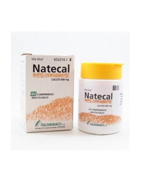 Natecal 60 comp masticables: Es un suplemento de calcio