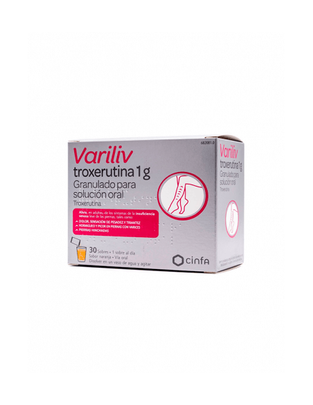 Variliv troxerutina 1000 mg 30 sobres: El principio activo de Variliv Troxerutina