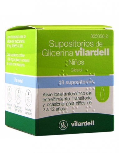 Supositorios de Glicerina Vilardell Niños Glicerol