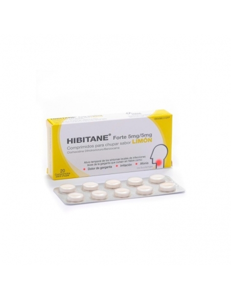 Hibitane forte comprimidos para chupar sabor limón
